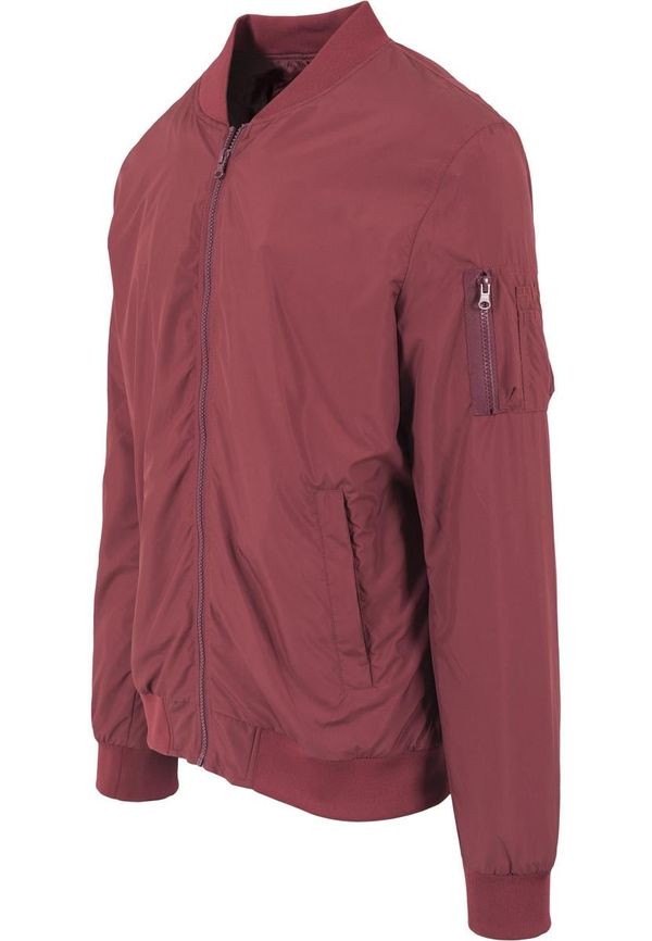 UC Men Light Bomber Jacket burgundy