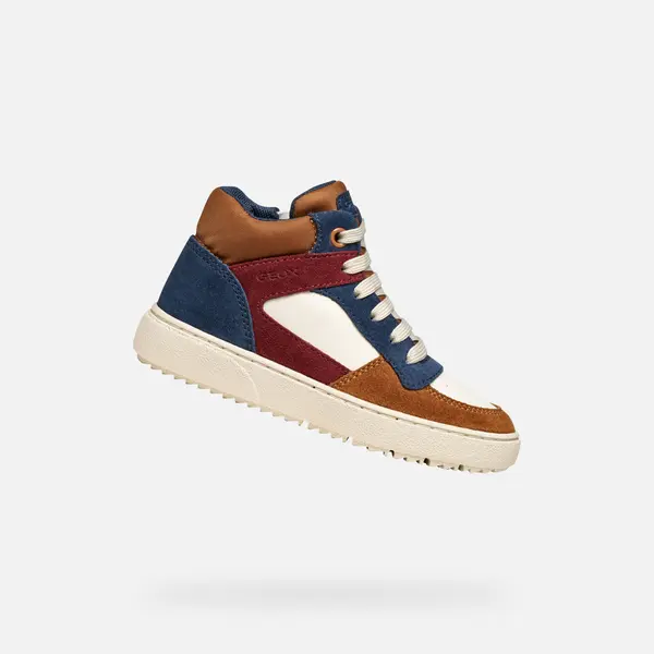 GEOX Light brown boys' sneakers Geox Theleven - Boys