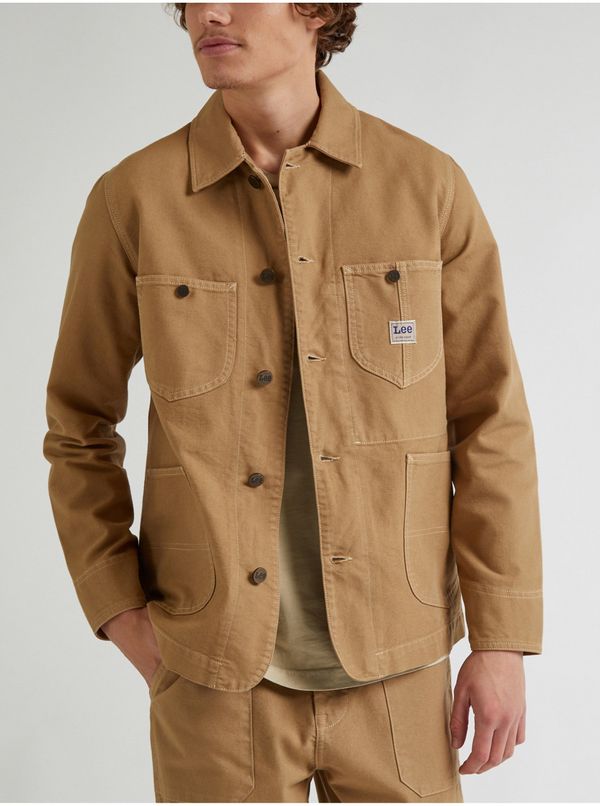 Lee Light Brown Light Men's Jacket Lee - Men