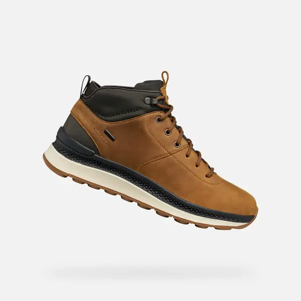 GEOX Light brown men's ankle boots Geox Spherica Actif X2 - Men's