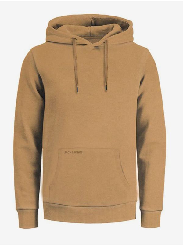 Jack & Jones Light Brown Mens Hoodie Jack & Jones Drew - Men