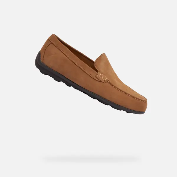 GEOX Light brown men's moccasins Geox Spherica EC16 - Men's