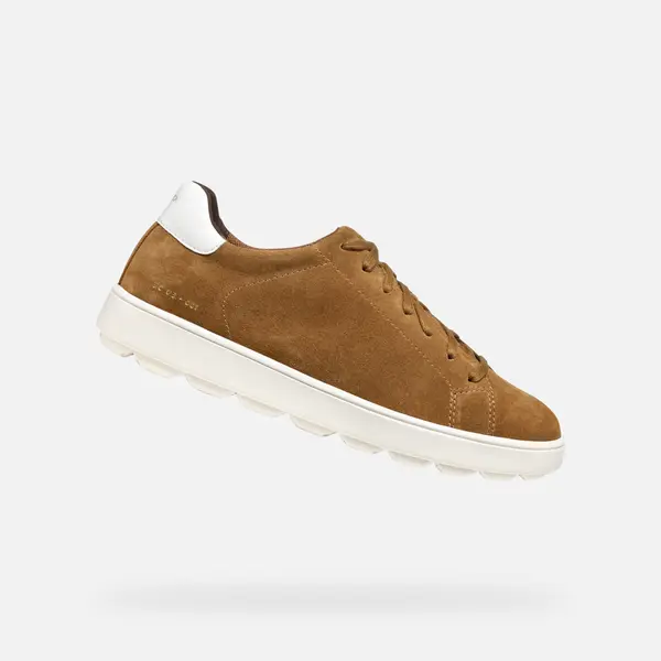 GEOX Light brown men's sneakers Geox Spherica ECUB-1 - Men