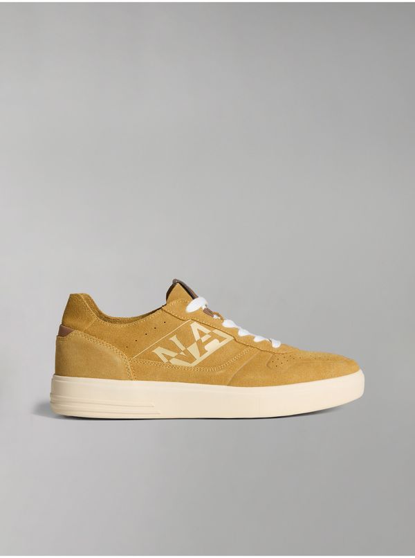 Napapijri Light brown men's suede sneakers NAPAPIJRI - Men