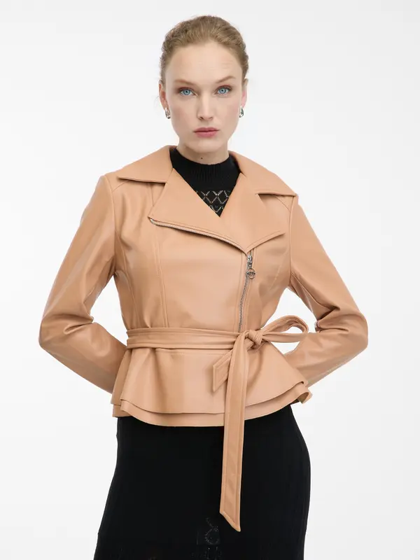 Orsay Light brown women's faux leather jacket ORSAY - Women's