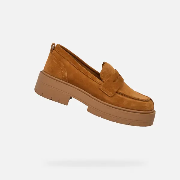 GEOX Light Brown Women's Loafers Geox Spherica EC7 - Women's