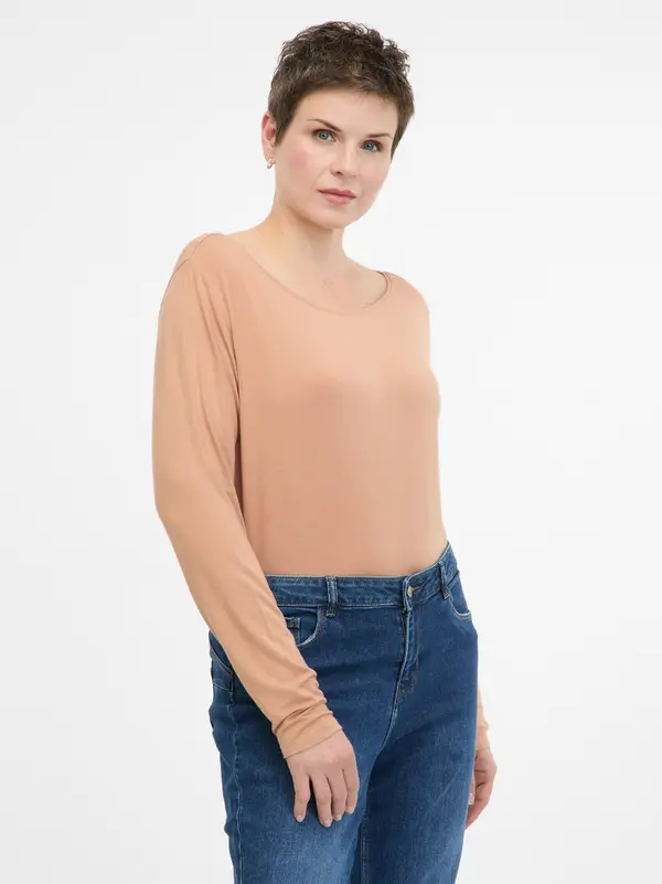 Orsay Light Brown Women's Long Sleeve T-Shirt ORSAY - Women's