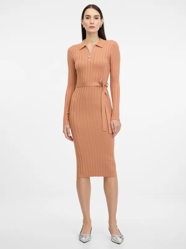 Orsay Light Brown Women's Midi Dress ORSAY - Women's
