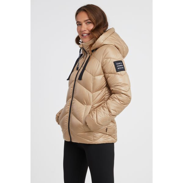 SAM73 Light brown women's quilted jacket SAM 73 Ginny