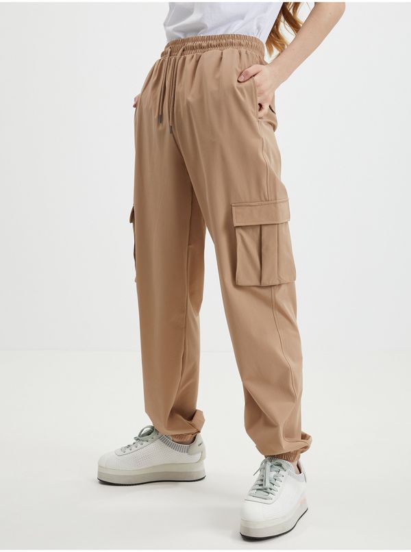 Noisy May Light brown women's sweatpants Noisy May Kirby - Women