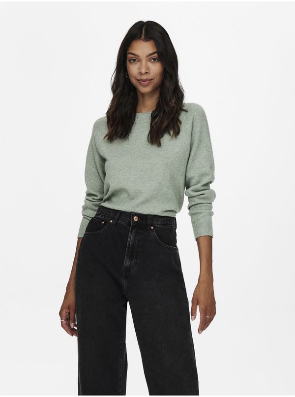 Only Light green basic sweater ONLY Rica