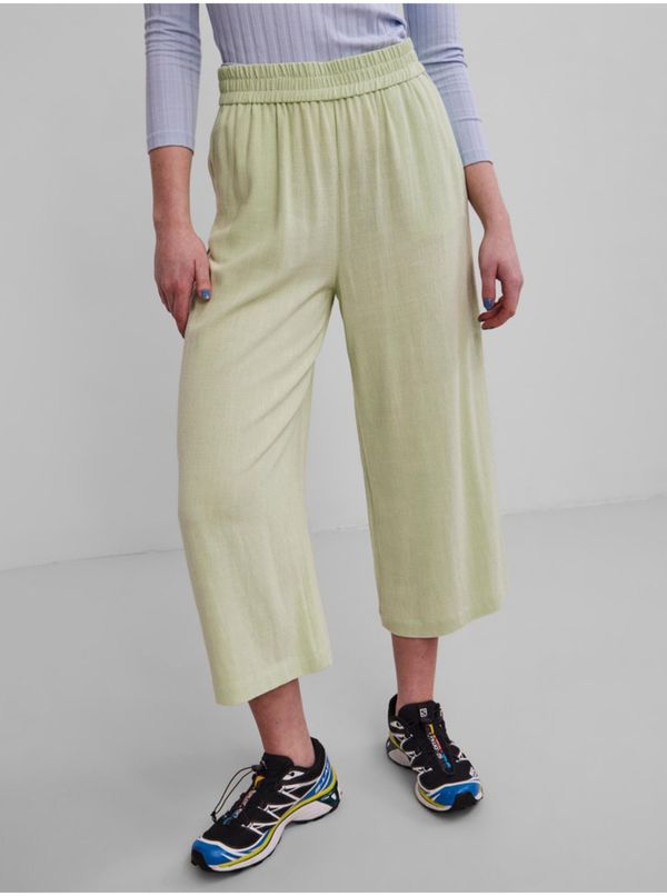 Pieces Light Green Culottes Pieces Vinsty - Women