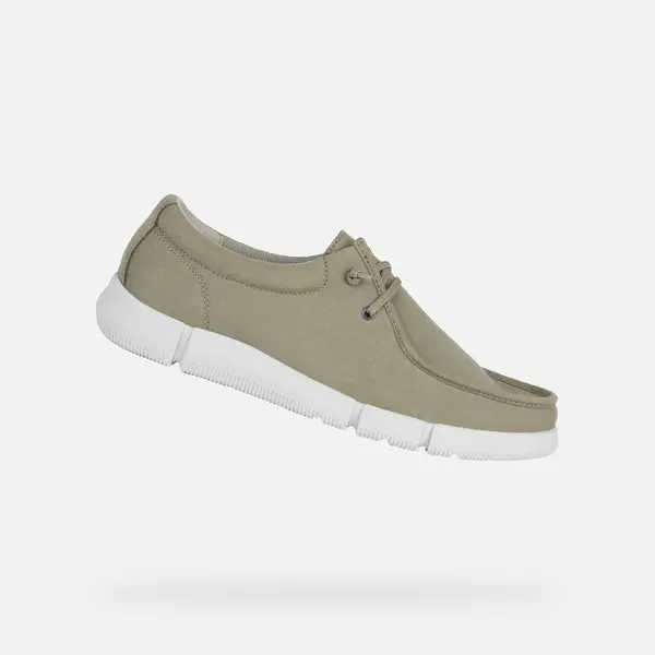 GEOX Light green men's moccasins Geox Adacter m - Men's