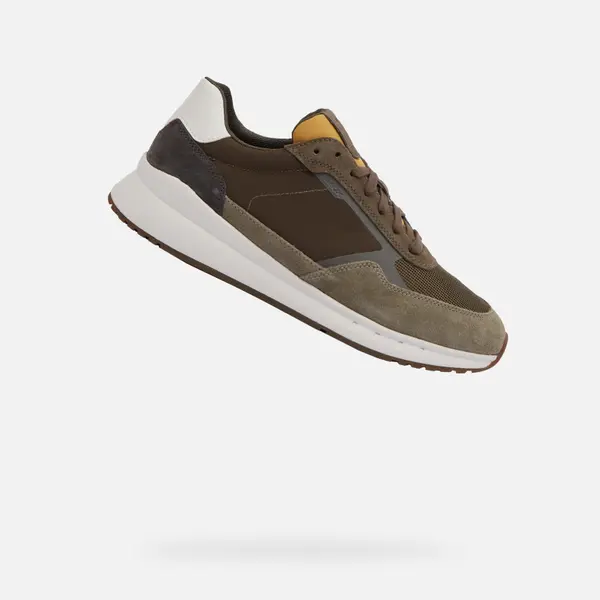 GEOX Light green men's sneakers Geox Branthon - Men's