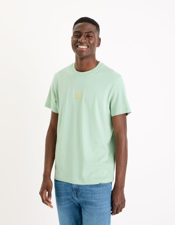 Celio Light green men's T-shirt Celio Gexchaina