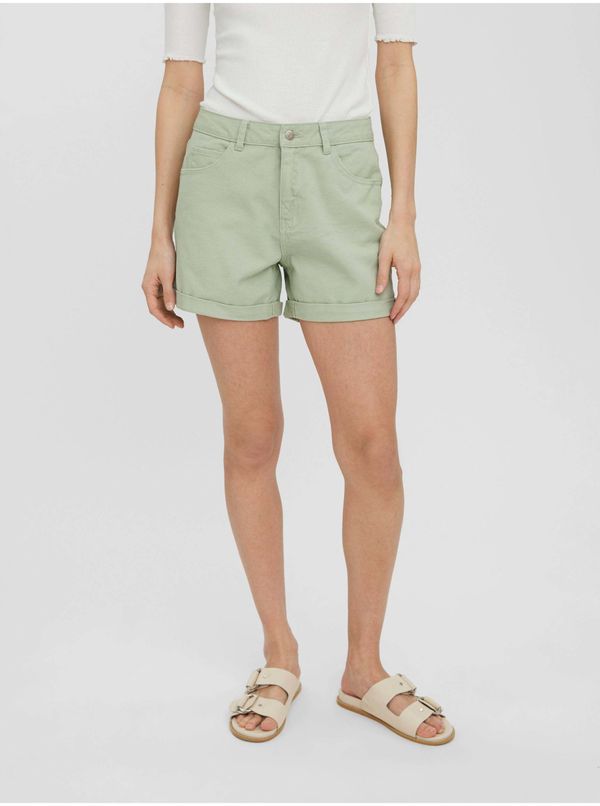 Vero Moda Light green shorts VERO MODA Nineteen - Women's