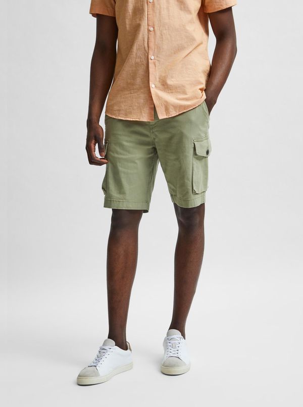 Selected Homme Light Green Shorts with Pockets Selected Homme Marcos - Men