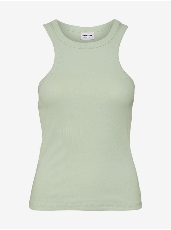 Noisy May Light Green Womens Basic Tank Top Noisy May Maya - Women