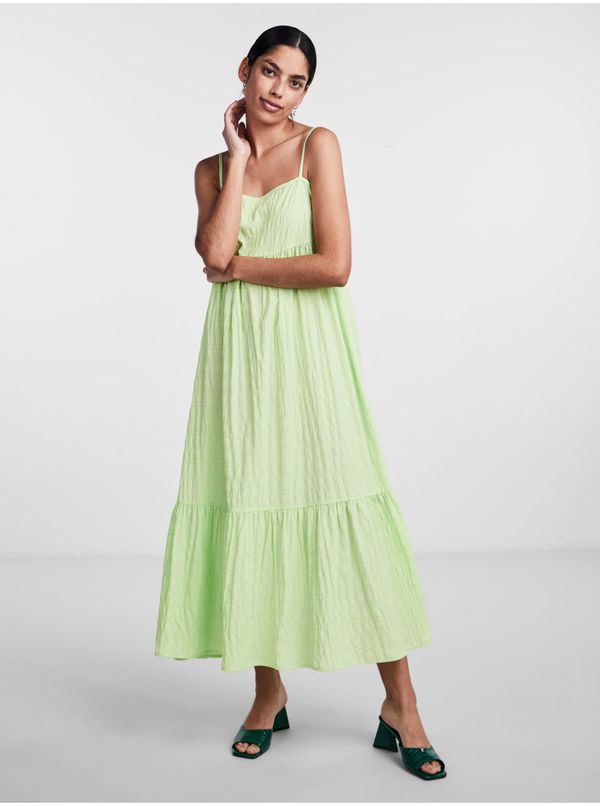 Pieces Light Green Women's Maxi Dress Pieces Louise - Women's