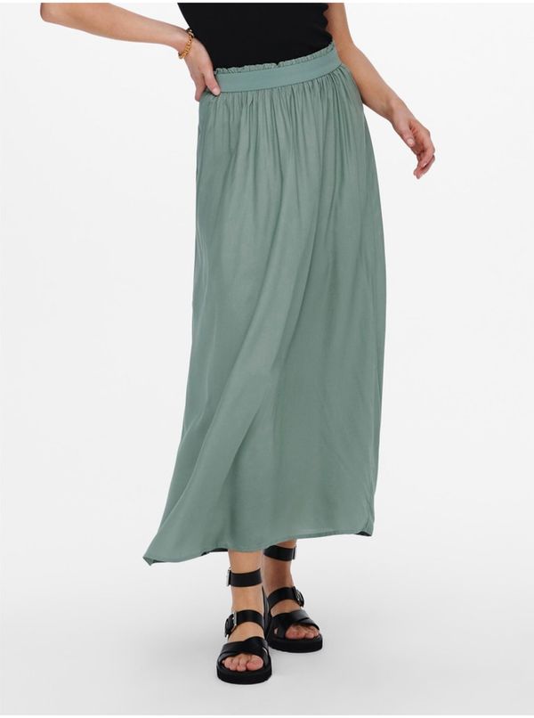 Only Light green women's maxi skirt ONLY Venedig - Women