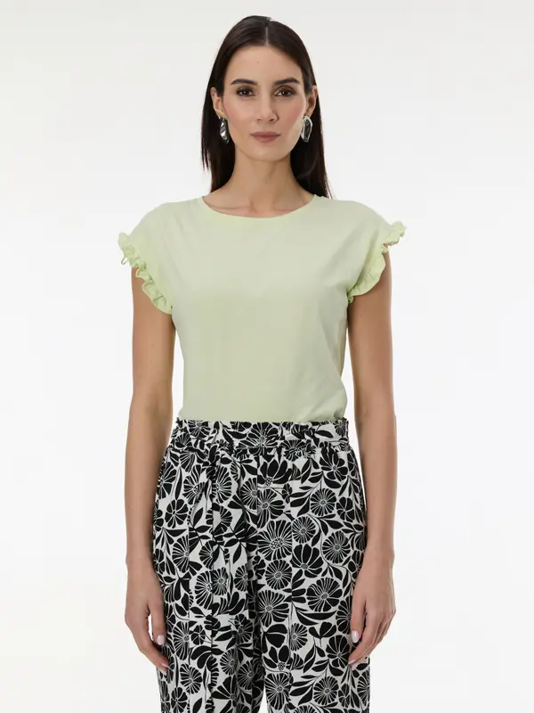 Orsay Light Green Women's Short Sleeve T-Shirt ORSAY - Women's