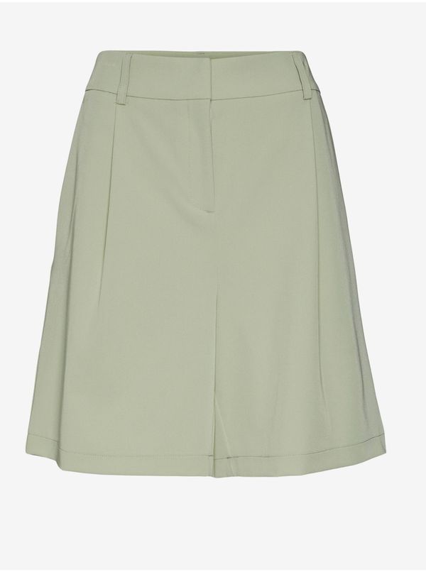 Vero Moda Light green women's shorts VERO MODA Zelda - Women