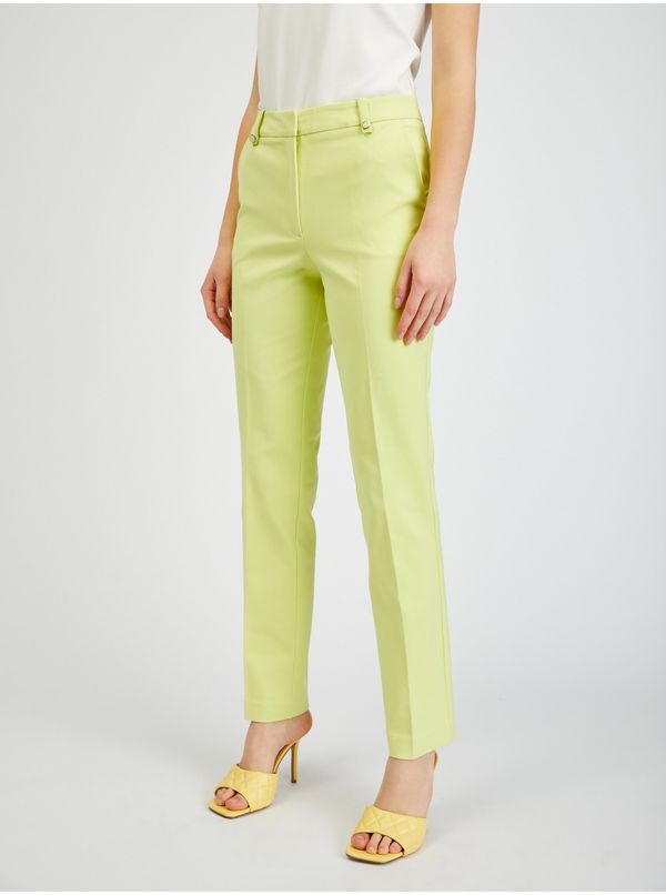 Orsay Light green women's trousers ORSAY