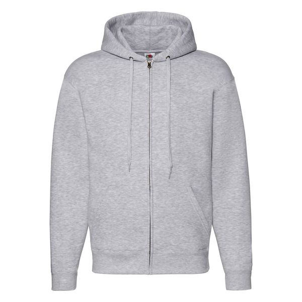 Fruit of the Loom Light grey men's hoodie Premium Fruit of the Loom