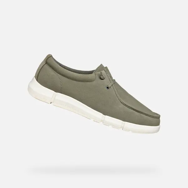 GEOX Light grey men's moccasins Geox Adacter - Men's