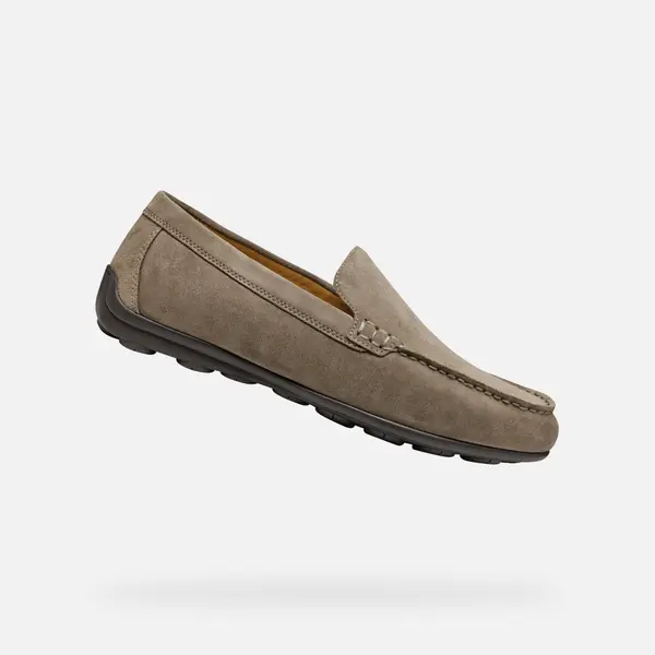 GEOX Light grey men's moccasins Geox Spherica EC16 - Men's