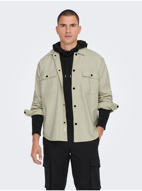 Only Light grey men's outerwear ONLY & SONS Team - Men