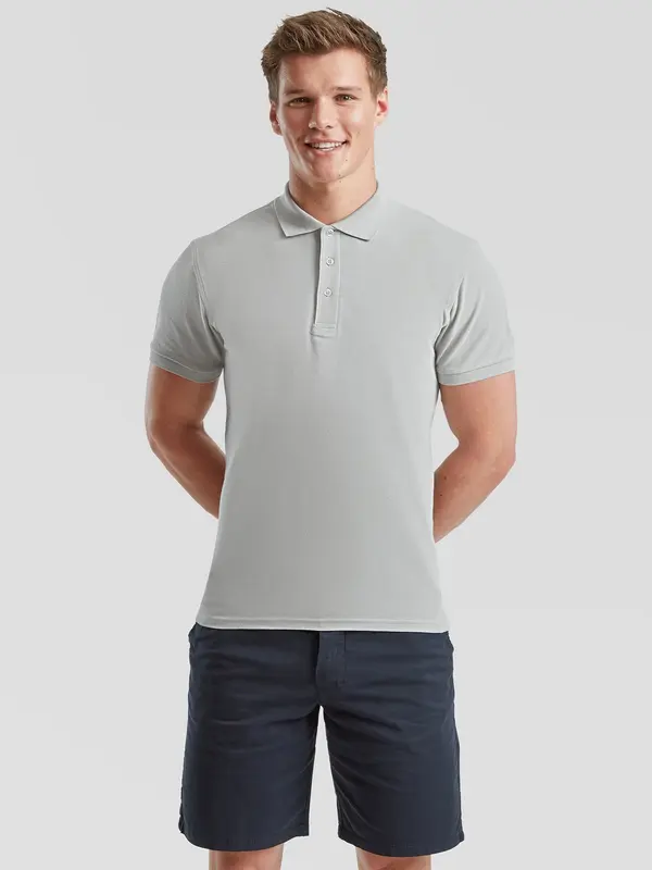 Fruit of the Loom Light grey men's shirt Iconic Polo 6304400 Friut of the Loom