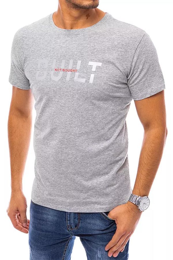 DStreet Light grey men's T-shirt Dstreet