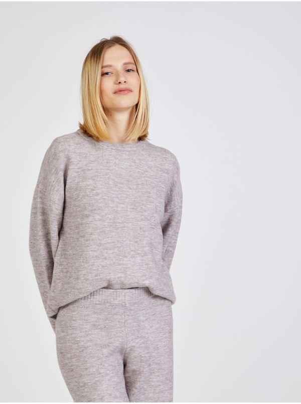 Pieces Light Grey Sweater Pieces Cindy - Women