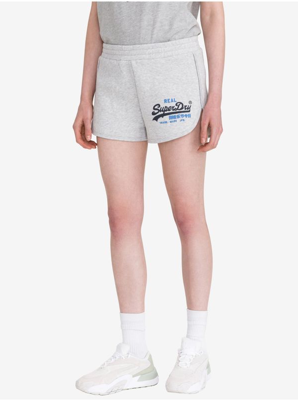 Superdry Light Grey Women's Lined SuperDry Shorts - Men