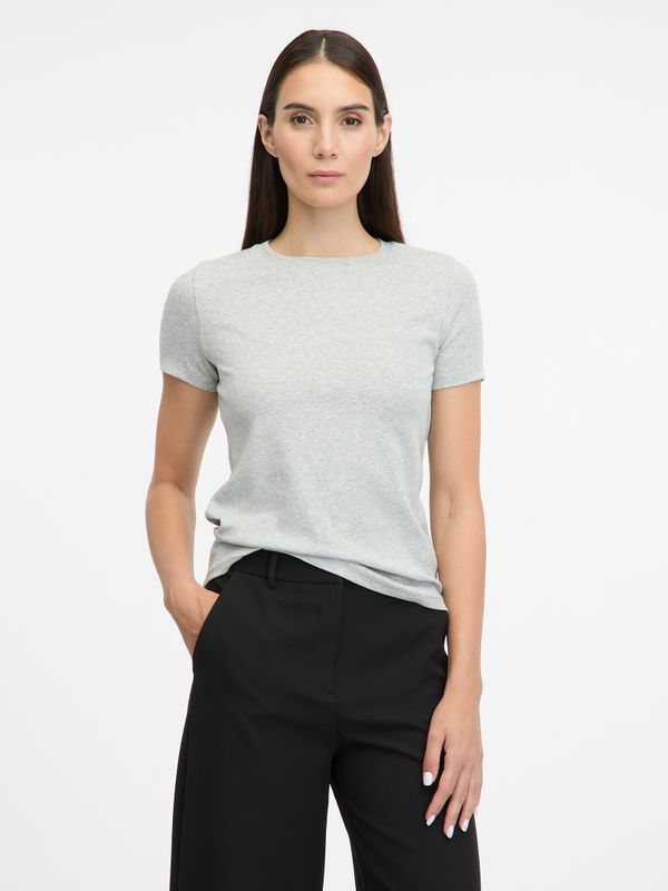 Orsay Light grey women's short-sleeved T-shirt ORSAY - Women's