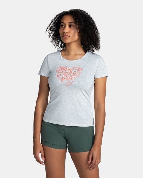 Kilpi Light grey women's sports T-shirt Kilpi GAROVE
