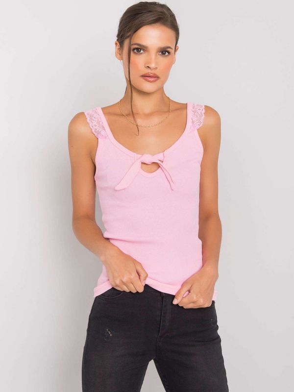 Fashionhunters Light pink Candy Top