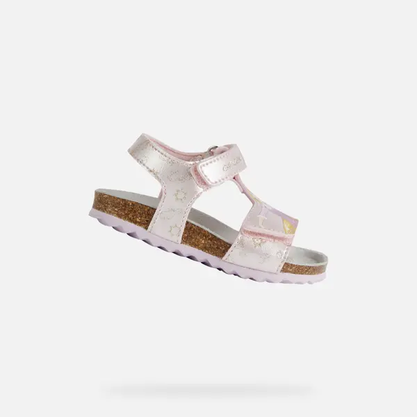GEOX Light Pink Girls Sandals Geox Chalki - Girls