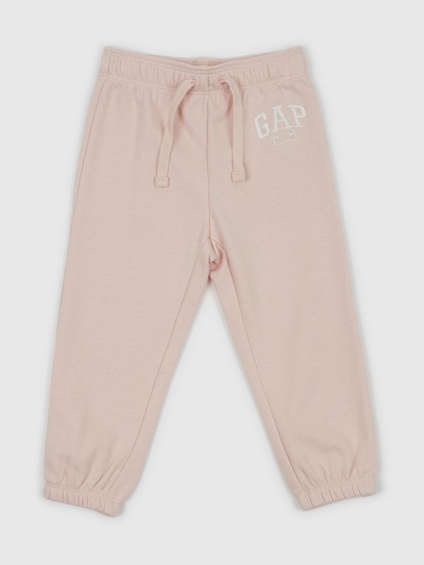 GAP Light pink girls' sweatpants with GAP logo
