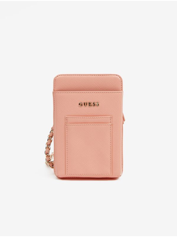 Guess Light Pink Ladies Phone Pouch Phone Case - Women