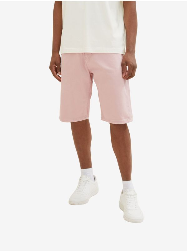 Tom Tailor Light Pink Mens Denim Shorts Tom Tailor - Men