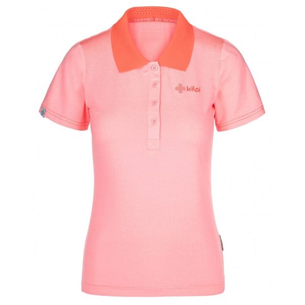 Kilpi Light pink women's functional polo shirt Kilpi COLLAR-W