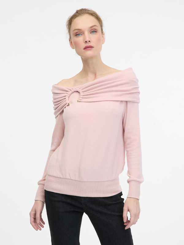 Orsay Light pink women's long-sleeved T-shirt ORSAY - Women's