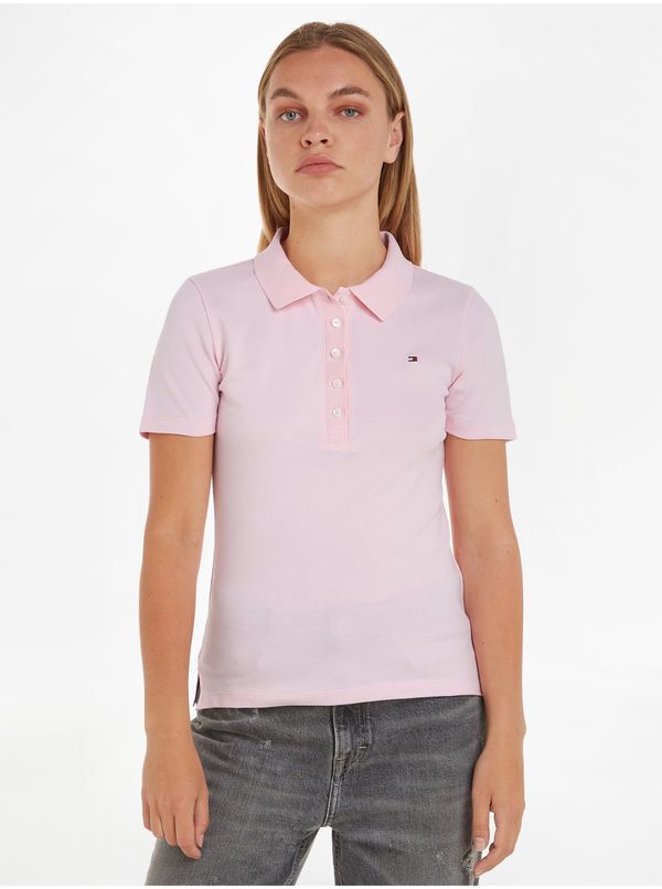 Tommy Hilfiger Light pink womens polo shirt Tommy Hilfiger 1985 Pique - Women