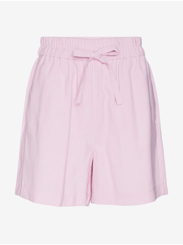 Vero Moda Light pink women's shorts Vero Moda Carmen
