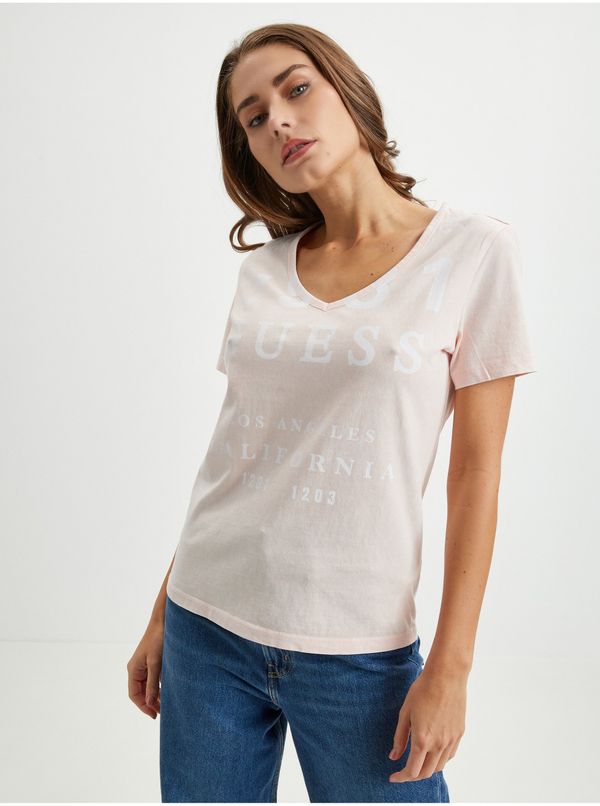 Guess Light pink women's T-shirt Guess - Women