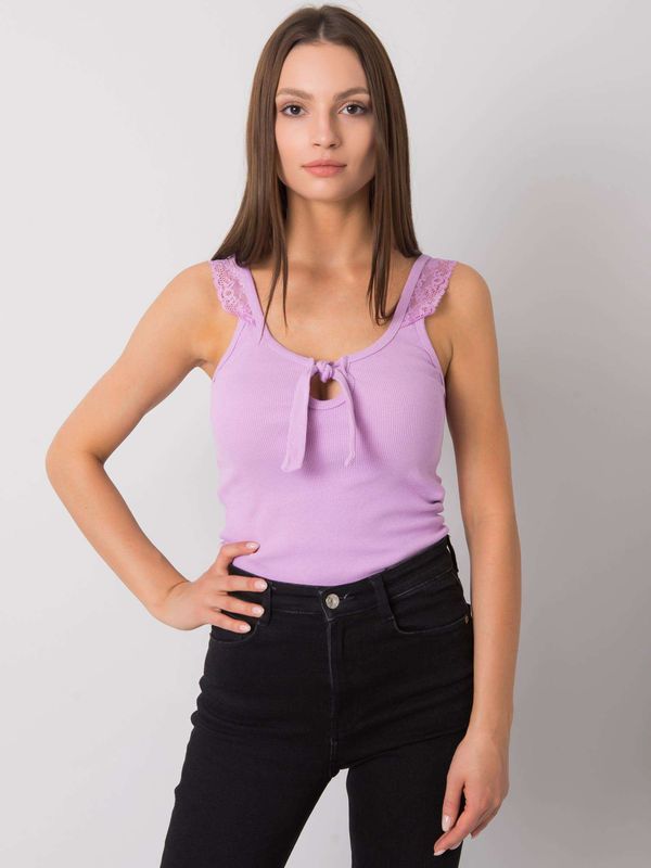 Fashionhunters Light purple candy top