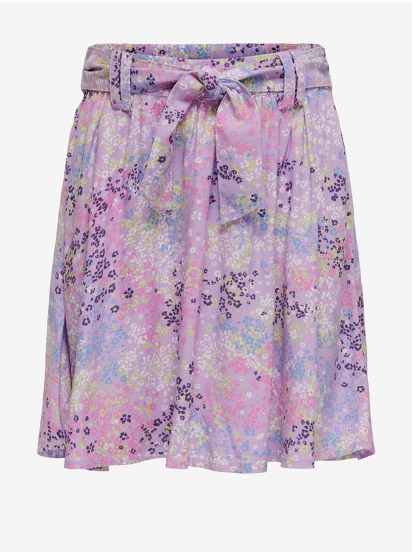 Only Light purple floral skirt for girls ONLY Anna - Girls