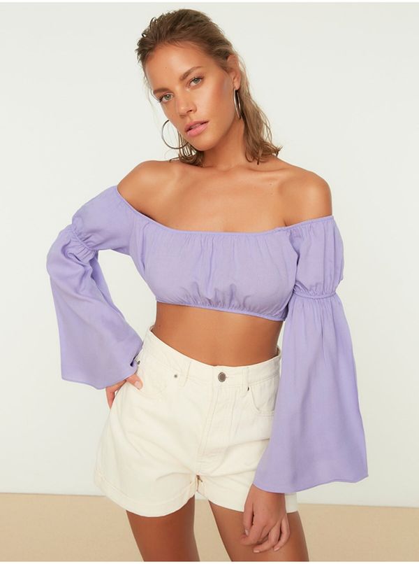 Trendyol Light Purple Short Blouse Trendyol - Women